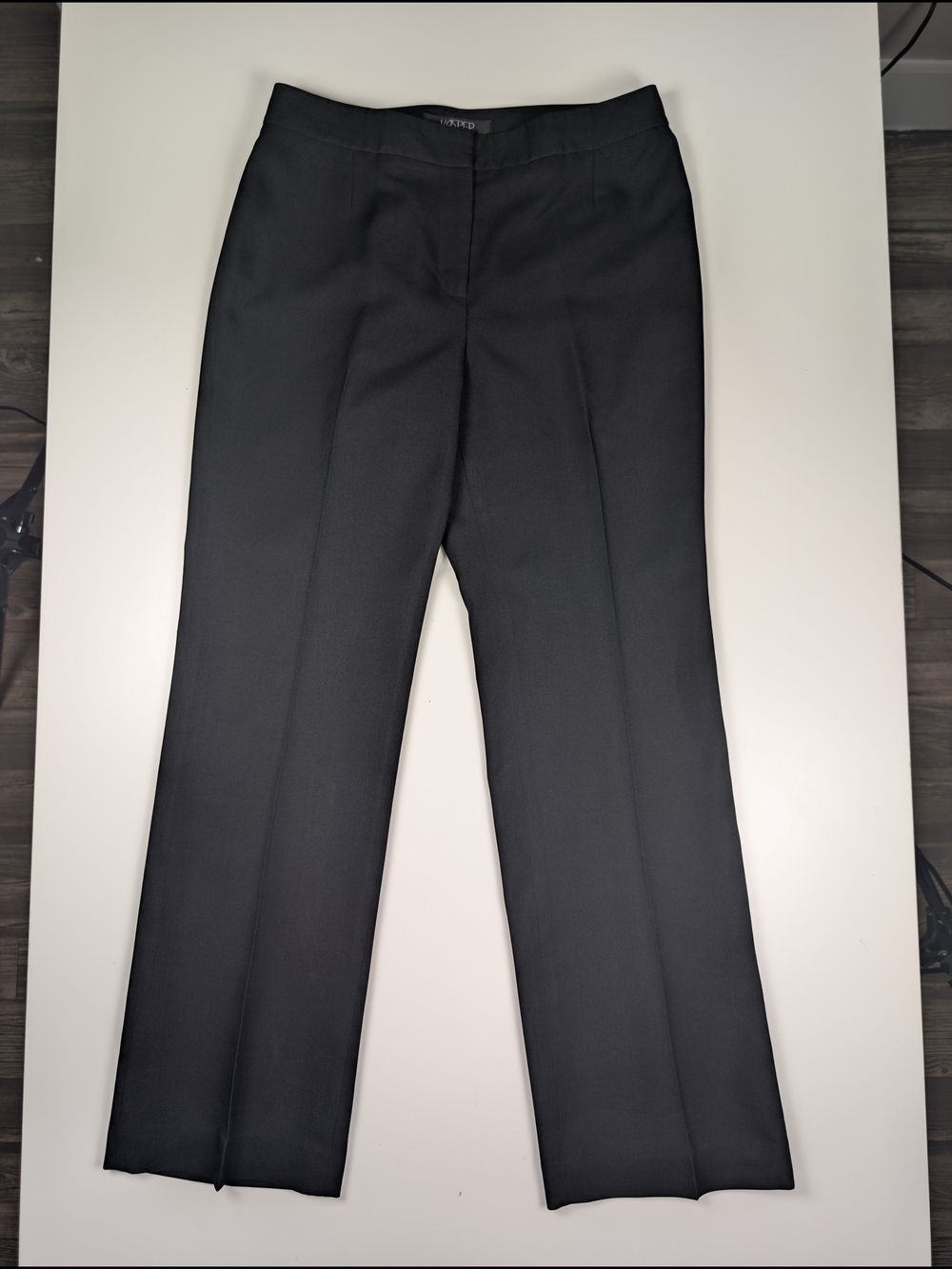 Kasper Separates Black Dress Pants Trouser Petite 4P Flat Front Slacks